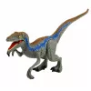LEAN TOYS Set cazador de dinosaurios figuras de acción con articulaciones móviles y accesorios de armas de red