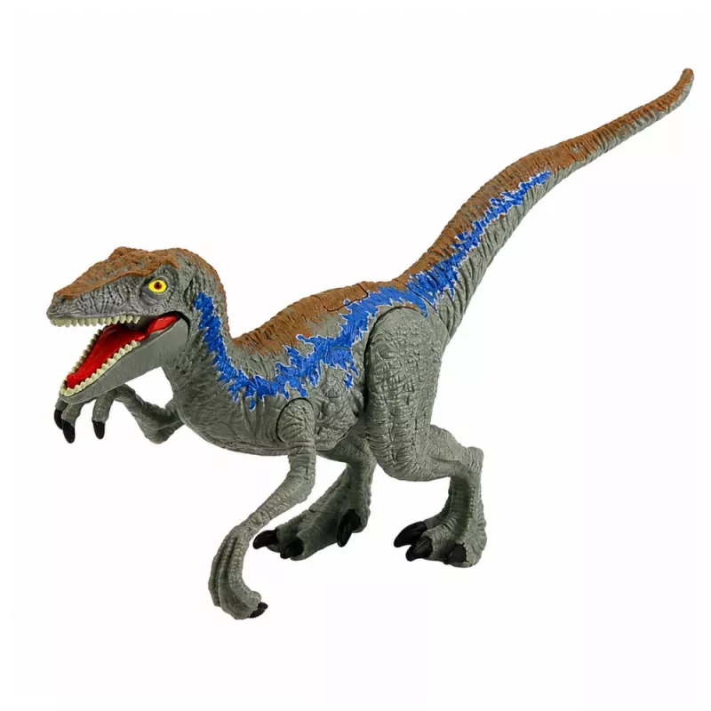 LEAN TOYS Set cazador de dinosaurios figuras de acción con articulaciones móviles y accesorios de armas de red