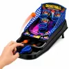 LEAN TOYS Mini juego de baloncesto de mesa arcade con 3 canastas y lanzador