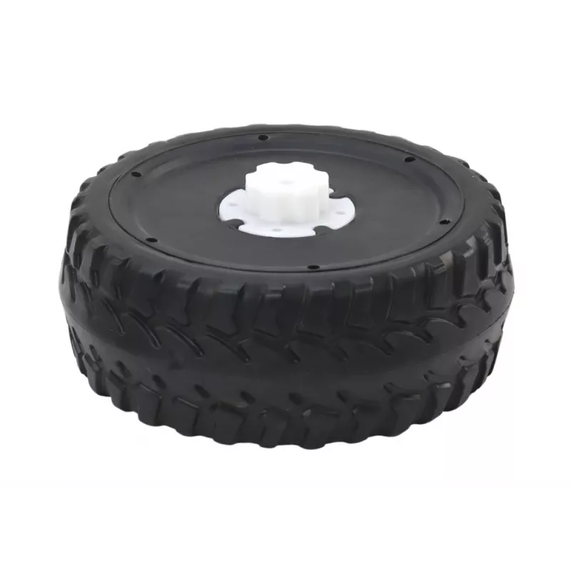 LEAN CARS A730-2 Rueda EVA - rueda trasera de goma maciza, antipinchazos para carrito de bebé Merc, 280 mm, Negro