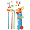 LEAN TOYS Set de golf con carrito, palos, juego de campo, 20 piezas