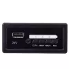 LEAN CARS Panel de música 24V recambio para coches ride-on SX2039 SX1928 - Negro