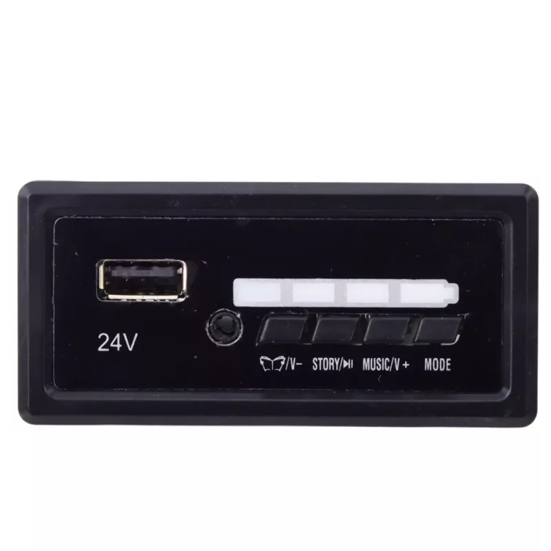 LEAN CARS Panel de música 24V recambio para coches ride-on SX2039 SX1928 - Negro