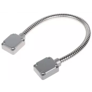 DELTA ATLO-KP-11X400 Funda metálica protectora de cables, acero inoxidable, plateado