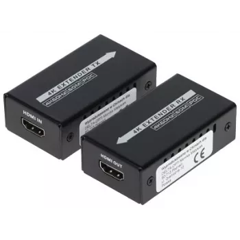 Extensor HDMI sobre Ethernet 4K 60m Set mini transmisor-receptor