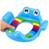 LEAN TOYS Reductor de inodoro para niños, asiento suave con asas, azul