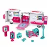 LEAN TOYS Ambulancia plegable para hospital de muñecas, mini accesorios 11 piezas