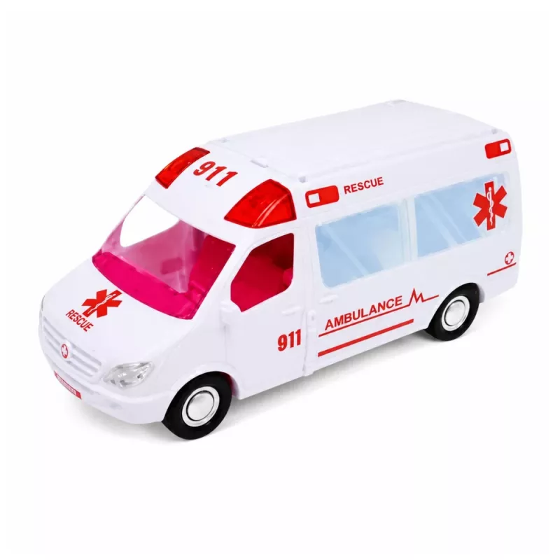LEAN TOYS Ambulancia plegable para hospital de muñecas, mini accesorios 11 piezas