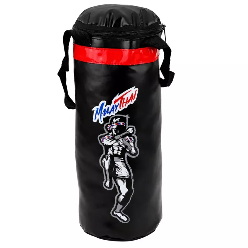LEAN TOYS Set de saco de boxeo Muay Thai para niños con guantes 40x14cm S