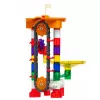 LEAN TOYS Bloques de construcción pista espacial para bolas túnel multicolor 3D 85 piezas