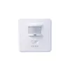 MACLEAN MCE18 detector de movimiento PIR con detección de sonido, montaje en pared, 160°, 1200W, blanco
