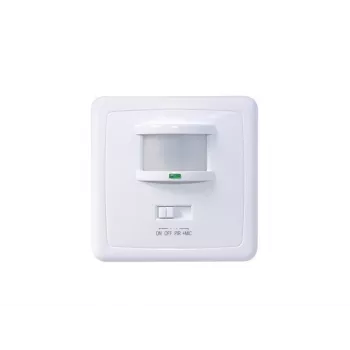 MACLEAN MCE18 detector de movimiento PIR con detección de sonido, montaje en pared, 160°, 1200W, blanco