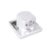 MACLEAN MCE18 detector de movimiento PIR con detección de sonido, montaje en pared, 160°, 1200W, blanco