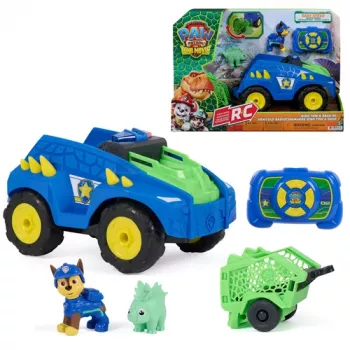 Paw Patrol: La película de los dinosaurios - Vehículo de rescate Chase RC Dino de Spin Master