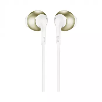 Auriculares in-ear JBL T205 oro champán con micrófono