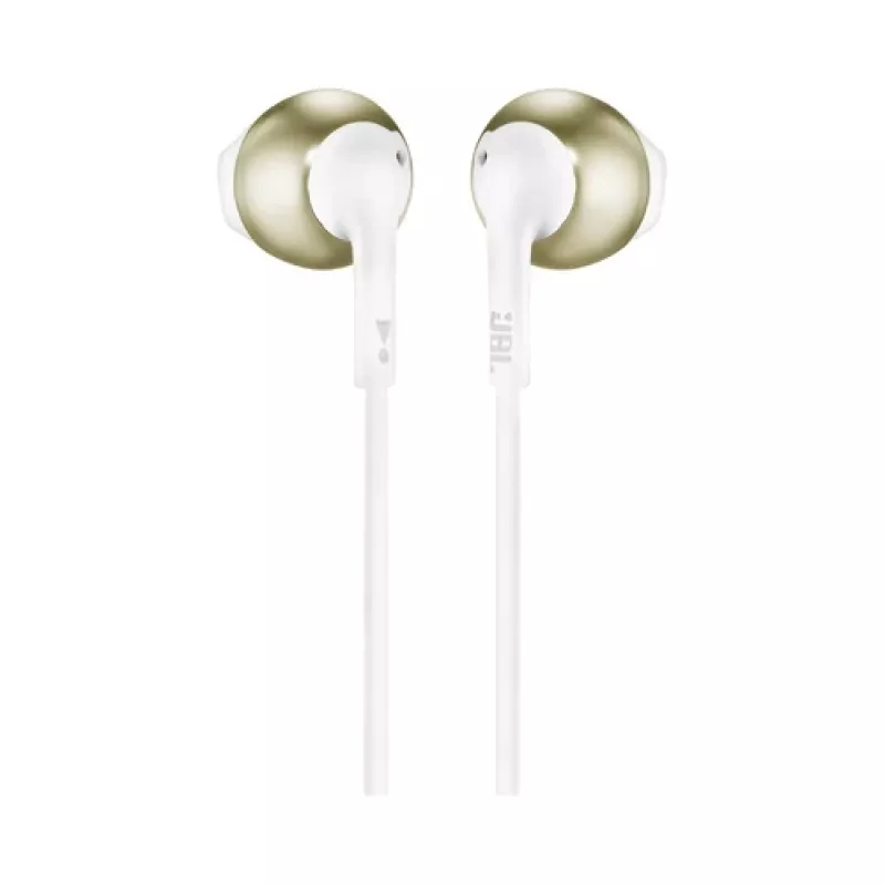 Auriculares in-ear JBL T205 oro champán con micrófono