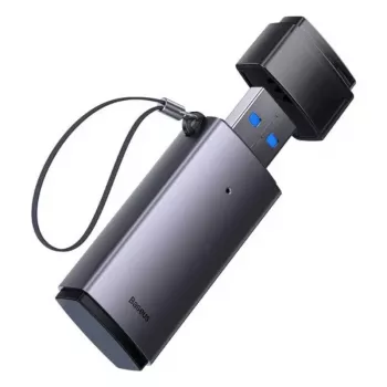 Lector de tarjetas SD y microSD 2 en 1 Baseus USB 3.0 – gris