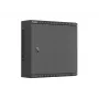 Lanberg TPR 10 Caja de instalación de montaje en pared con placa perforada, 400 x 400 x 140 mm, Negro, montada WAT1-4014-00B