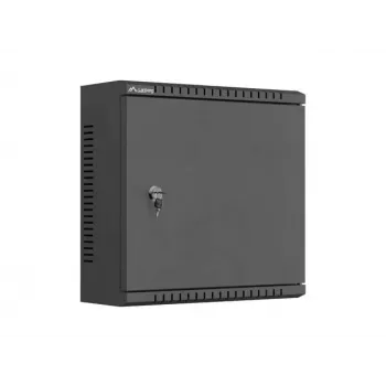 LANBERG WAT1-3414-00B Armario de instalación de pared TPR 10 con placa de red 340x340x140 mm negro