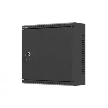 LANBERG WAT1-3414-00B Armario de instalación de pared TPR 10 con placa de red 340x340x140 mm negro
