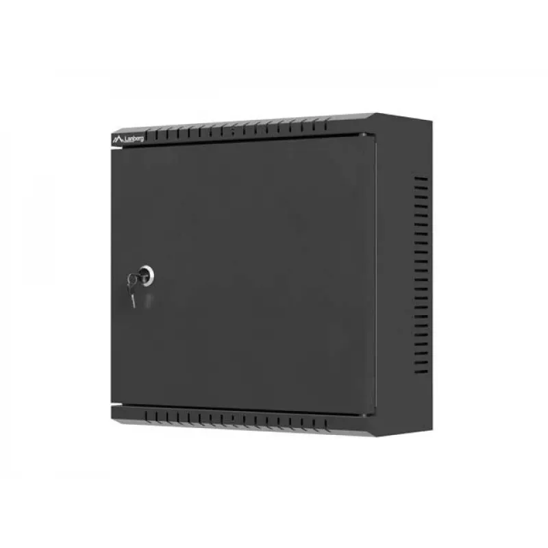 LANBERG WAT1-3414-00B Armario de instalación de pared TPR 10 con placa de red 340x340x140 mm negro