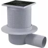 DEANTE KOS_N01C rejilla de desagüe puntual de acero inoxidable 150x150 mm