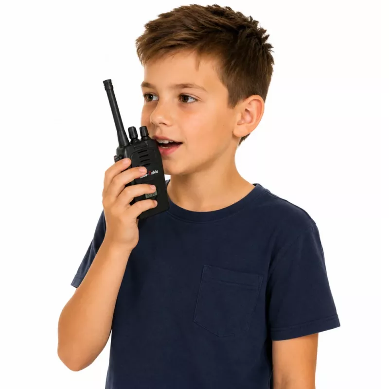 LEAN TOYS Walkie Talkie USB Reducción de Ruido Negro 200M Alcance