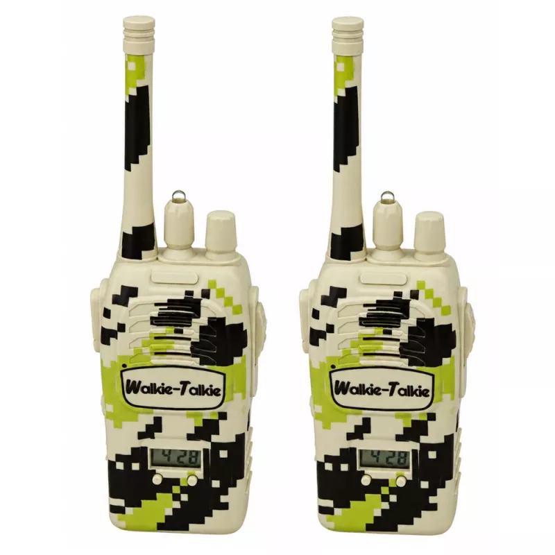LEAN TOYS Walkie-Talkies Militar USB Alcance 200M Khaki 2 uds.