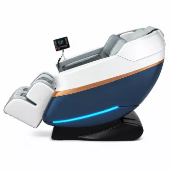 EXTRALINK Sillón de Masaje 3D Zero Gravity Blanco-Azul