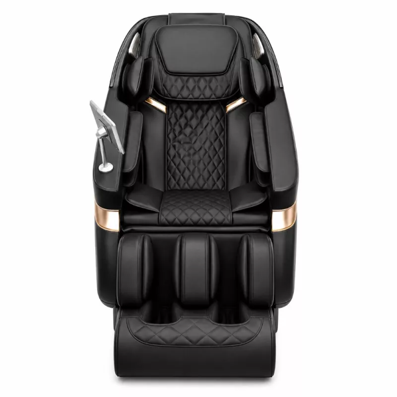 EXTRALINK Sillón de masaje 3D Zero Gravity negro-dorado