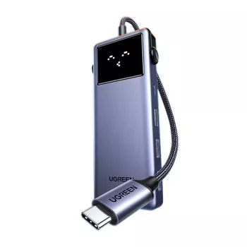 UGREEN hub USB-C 7 en 1 con 3x USB 3.0, HDMI 4K, Gigabit Ethernet, 100W PD, Space Gray