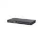 Dahua CS4228-24GT-375 Switch gestionado PoE Gigabit de 24 puertos, 2x Gigabit RJ45 + 2x uplinks SFP, presupuesto PoE de 375 W, Layer 2