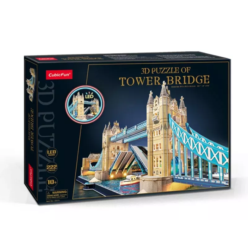 Cubic Fun Puzle 3D Tower Bridge con LED