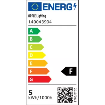 Luminaria LED OPPLE E T5 300 4,5 W S 3000K BL LED 300 mm con interruptor