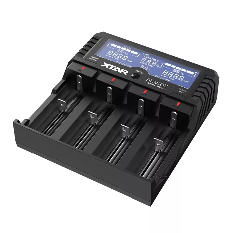 XTAR VP4L Plus Li-ion/Ni-MH/Ni-Cd 18650 Cargador de baterías