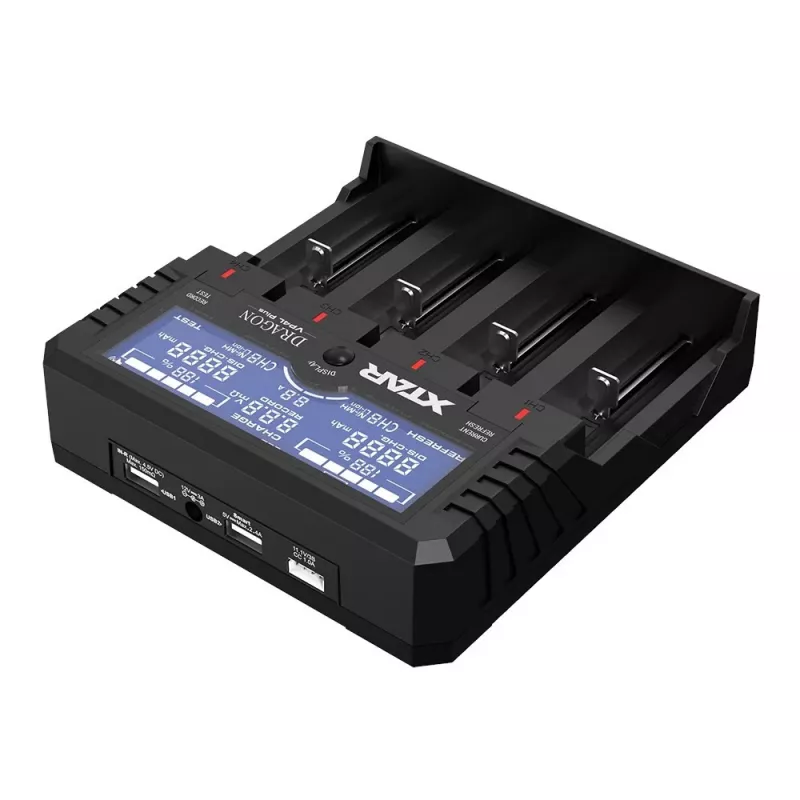 XTAR VP4L Plus Li-ion/Ni-MH/Ni-Cd 18650 Cargador de baterías