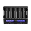 XTAR VC8S USB-C SET Cargador de baterías, 3,7V/1,2V
