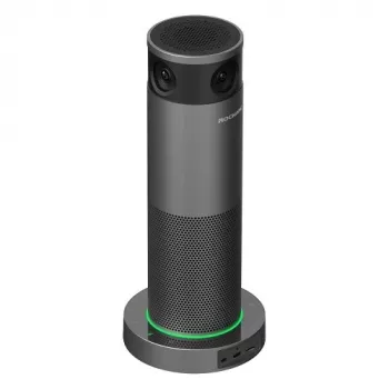 ROCWARE RC360 Cámara IP Wi-Fi panorámica de 360°, 1080P Full HD, audio bidireccional, visión nocturna, para interior