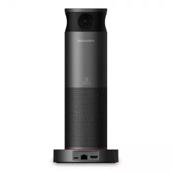 ROCWARE RC360 Cámara IP Wi-Fi panorámica de 360°, 1080P Full HD, audio bidireccional, visión nocturna, para interior