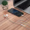 DUDAO X14ProT auriculares in-ear con conector USB-C, cable de 1,2 m, blanco