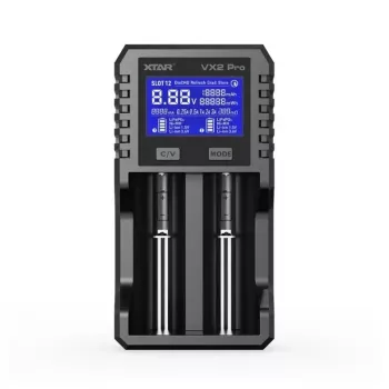 XTAR VX2 PRO KT Cargador de baterías Li-ion/LiFePO4/Ni-MH 18650