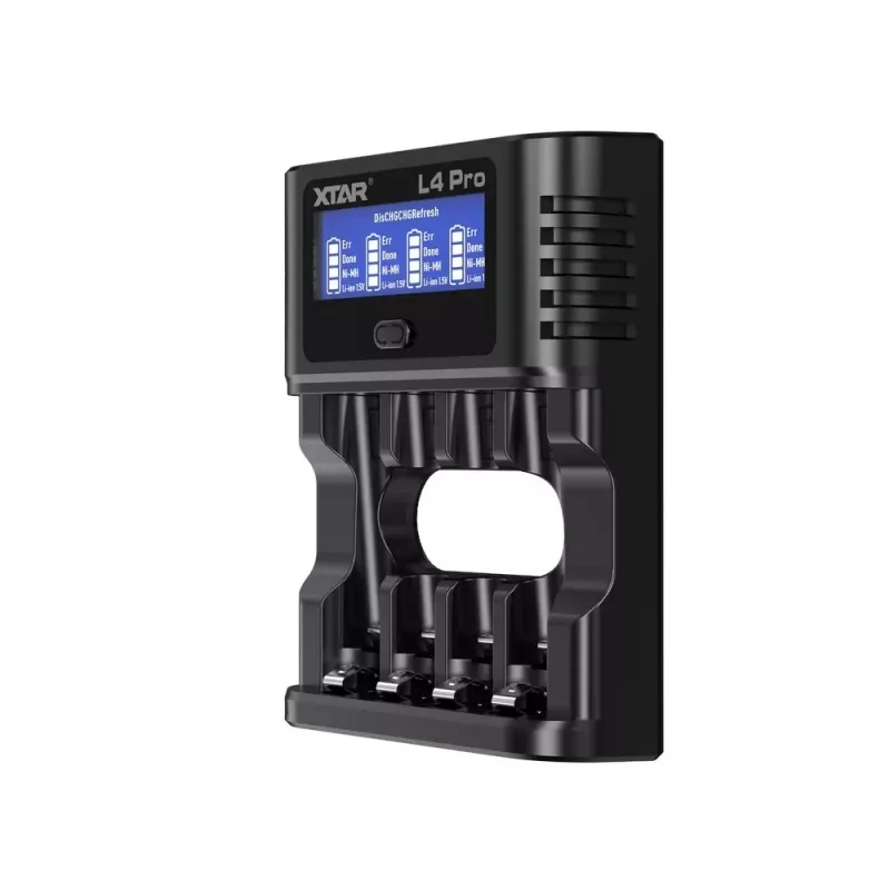 XTAR L4 PRO USB-C Cargador de baterías Li-ion/Ni-MH, 1,5V/1,2V
