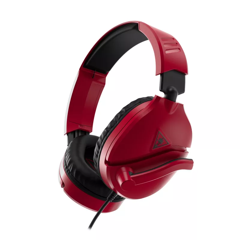 Turtle Beach RECON 70 auriculares gaming de diadema con cable y micrófono plegable, rojo (TBS-8055-02)