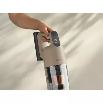 Electrolux EP91UB21WB Aspirador de escoba con batería, 25.2V, 60min de autonomía, blanco satinado