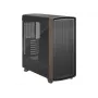 Fractal Design Summit Black TG Light Tint caja de PC semitorre con panel frontal de nogal