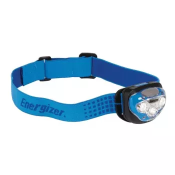Energizer 326243 linterna frontal LED, 200 lúmenes, IPX4 resistente a salpicaduras, incluye 3 pilas AAA, negra