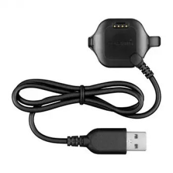 Cable de datos con pinza de carga Garmin Forerunner 20/25 - 1 m USB-A a pinza propietaria, negro