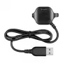 Cable de datos con pinza de carga Garmin Forerunner 20/25 - 1 m USB-A a pinza propietaria, negro
