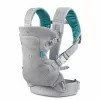 Portabebés convertible 4 en 1 B-KIDS Infantino, gris, 3,6–14,5 kg, certificado JPMA, con babero Wonder Cover™ extraíble