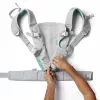 Portabebés convertible 4 en 1 B-KIDS Infantino, gris, 3,6–14,5 kg, certificado JPMA, con babero Wonder Cover™ extraíble